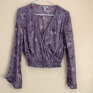 Lavender Floral Blouse